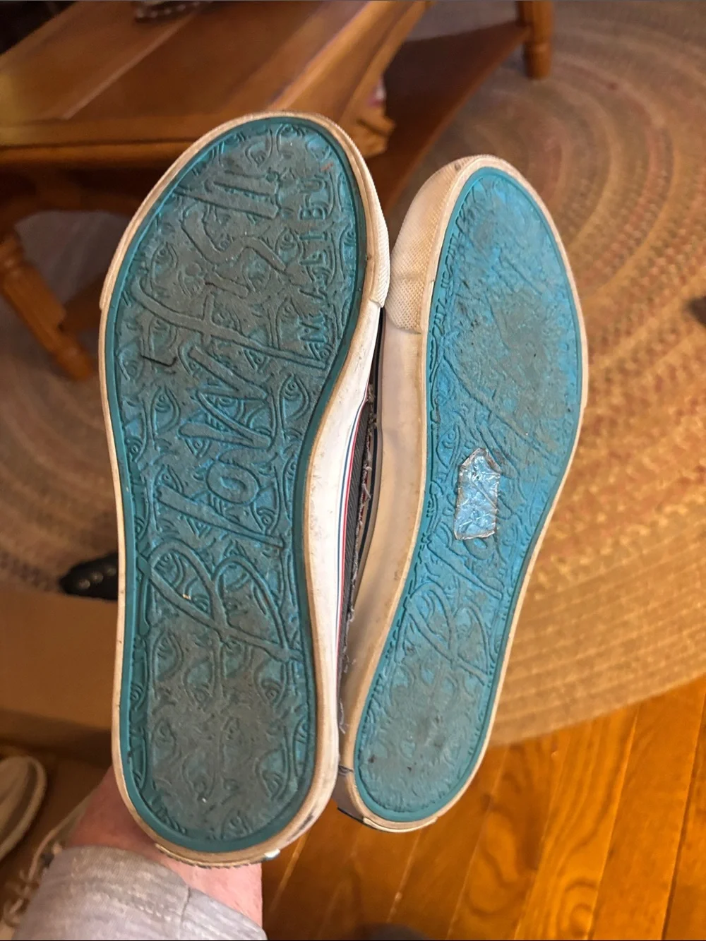 Frayed Low-Top Canvas Slip-On Sneakers - Gray - Picture 3 of 4